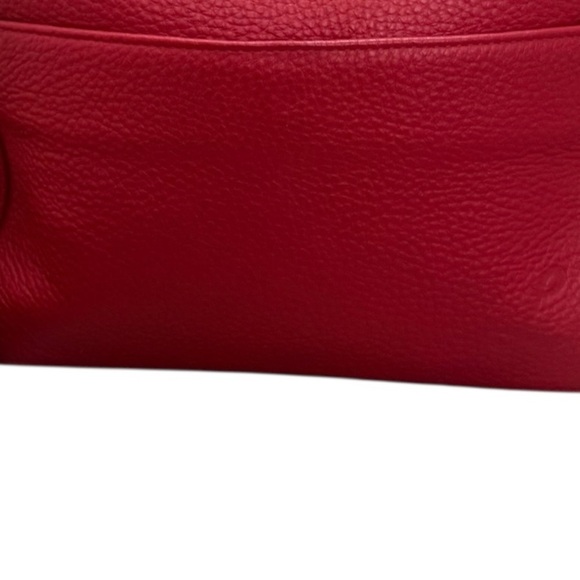 Like New! Lund Red Leather Crossbody Bag - Picture 5 of 5